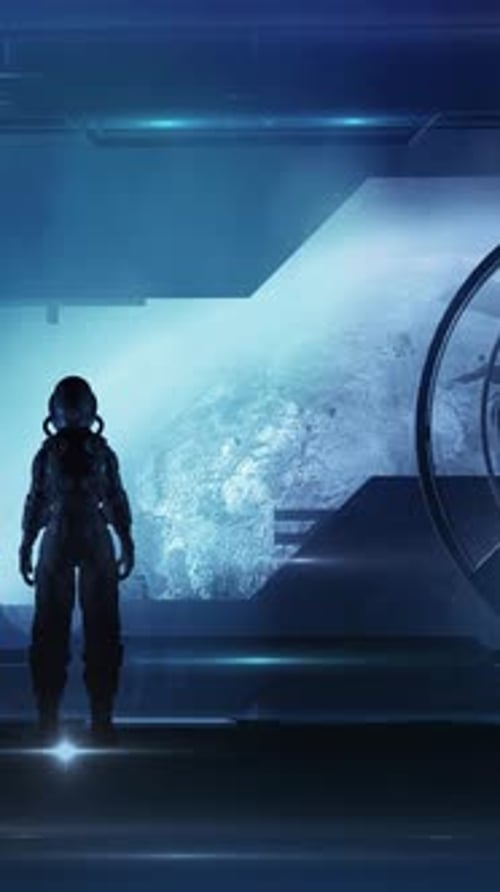 Artificial Intelligence on a Spaceship 3D Render