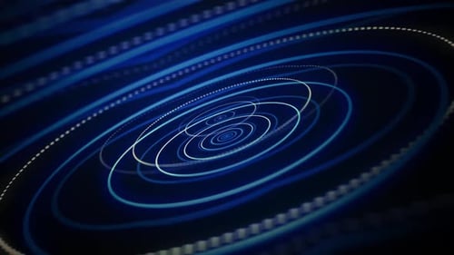 Blue Circle Looping Background
