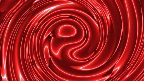 movimiento abstracto de color rojo, giro, vórtice, seda ondulada, suave, líquido, fluido, concepto, movimiento brillante