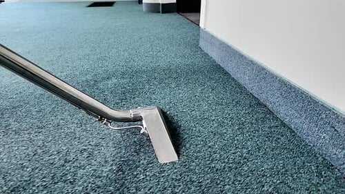Carpet cleaning wand gliding across the carpet