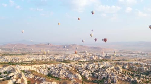Balloons Fly in Cappadocia Turkey