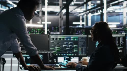 Server Hub Team Leader and Worker Using Node Tree Software to Optimize System