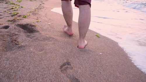 Footprints on the Beach