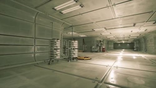 Wissenschaftliche Forschung in einem versteckten Bunker mit fortschrittlicher Laborausrüstung