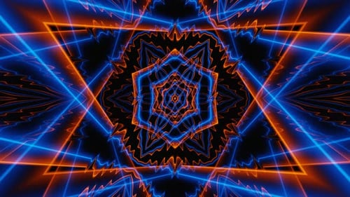 Magic Energy Pattern Kaleidoscope Vj Loop Animation Background