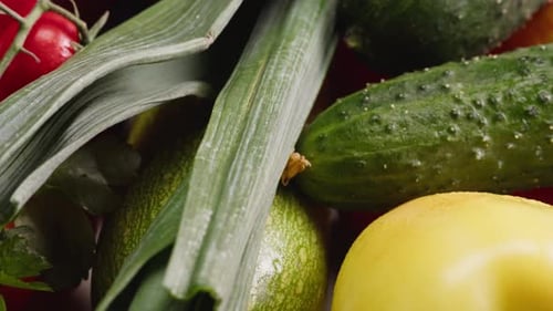 Food Shopping Market Vegetables Delivery Online Shop Buying Tomato Cucumber Pepper Broccoli in