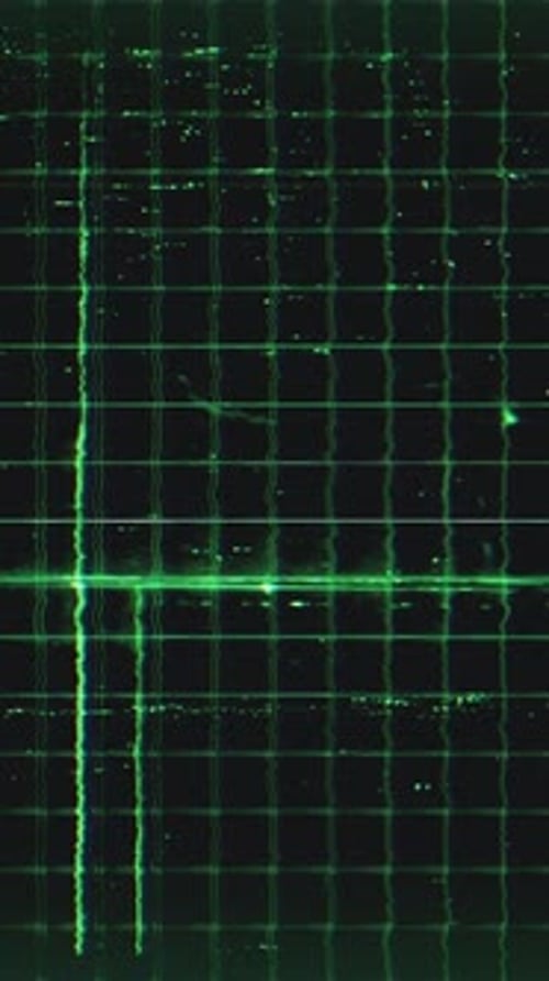 Green Glitch Grid Vertical Background