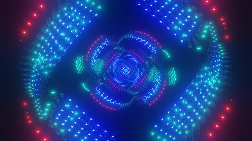 Rotating Modern Multicolor Hypnotic VJ Seamless Loop