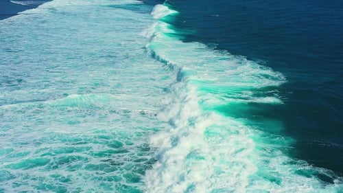 Waves Foaming in the Blue Ocean