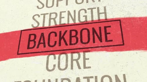 Animation de titre défilant Backbone 3D