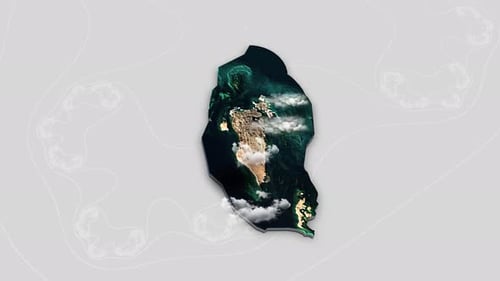 Animation de la carte du pays de Bahreïn en 3D