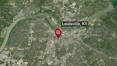 Louisville City Zoom (KY, United States) from Space to Earth