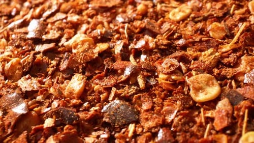 A close-up of Ground chilli.