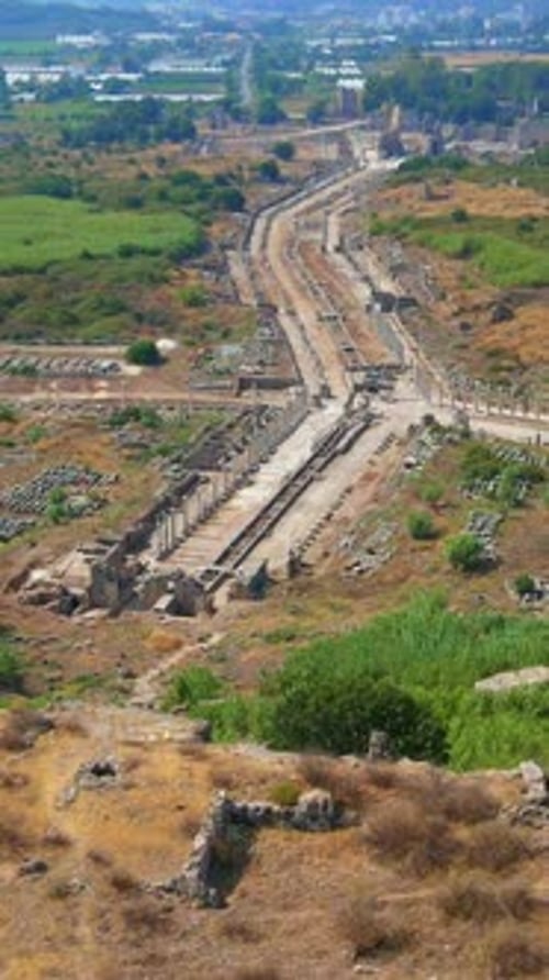 Vertical Video Stories Format In This Captivating Aerial Stock Video the Remarkable Ruins of the