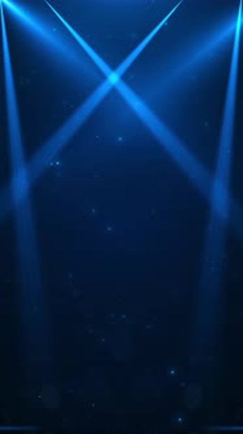 Bühne, Podium, Scheinwerferlicht, leere Szene, Preisverleihung, Disco-Party, glühend. VJ-Animation.
F