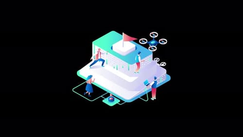 Personas diversas que interactúan con la tecnología en un entorno moderno