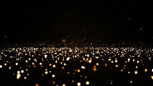 Abstract Gold Particles Loop