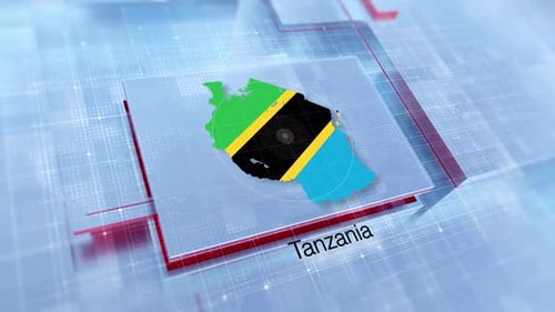 Anzeige der Tansania-Karte
