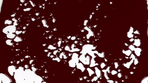 Bewegung der Blutflüssigkeit auf einem einfachen Hintergrund. Flüssigkeit, Nässe, Wasser, Blut