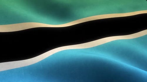 Realistic Waving Blue Black White Striped Flag Animation