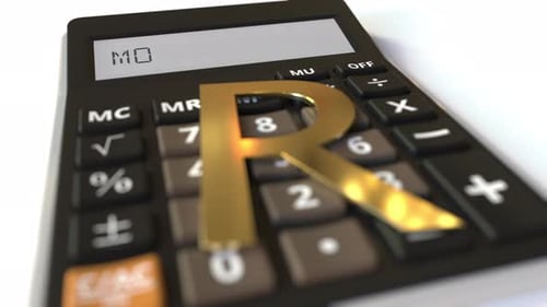 3D Animated Mortgage Calculation on Digital Calculator Screen
