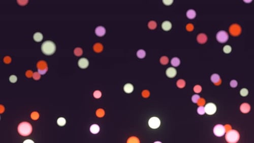 Animated Colorful Bokeh Particles Abstract Background