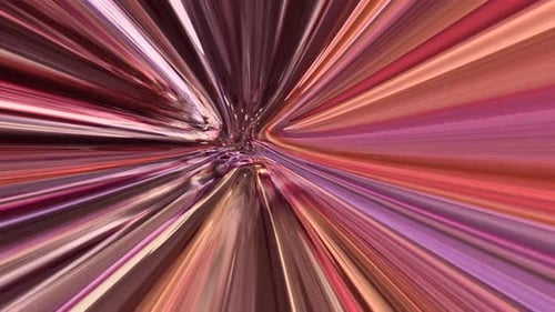 Vibrant Abstract Light Speed Tunnel Background Loop