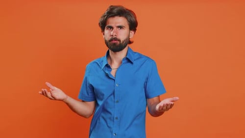 Young Man Making Face Palm Gesture Feeling Bored Disappointed in Result Bad News Sorrowful