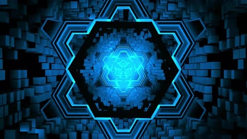 Endless Abstract Tunnel Background