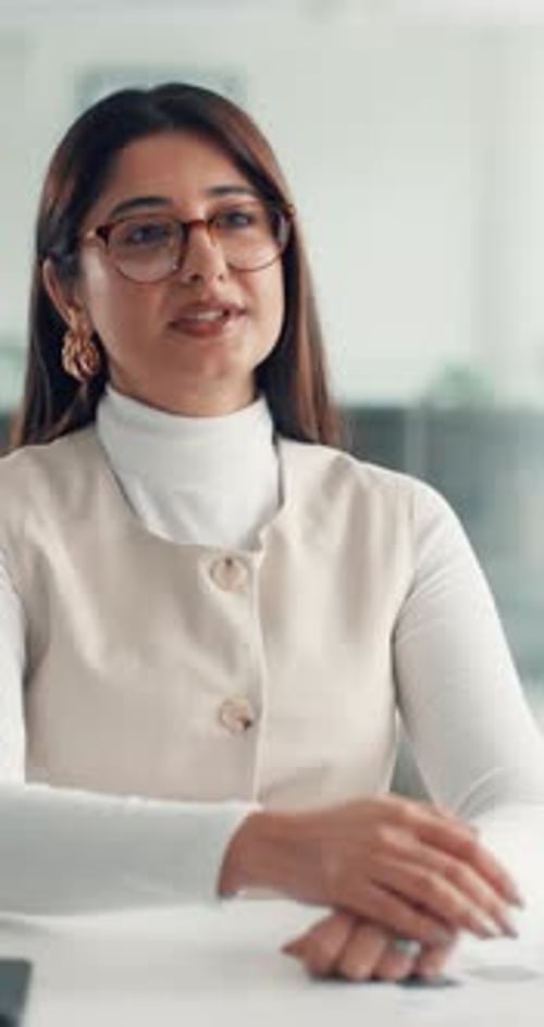 Recruitment, hiring manager or handshake in office for onboarding, interview success