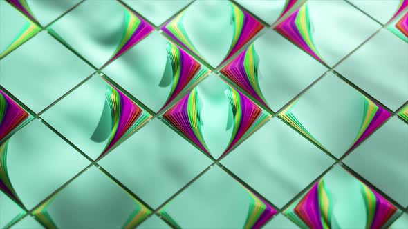 Colorful Stacks of Paper Arranged in a Repeating Geometric Pattern ...