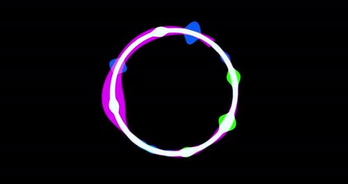 Color Round Sound Wave