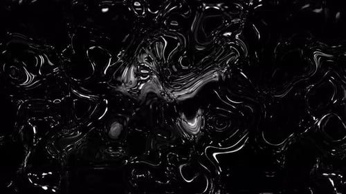 Schwarz-Weiß-glänzender flüssiger Animation