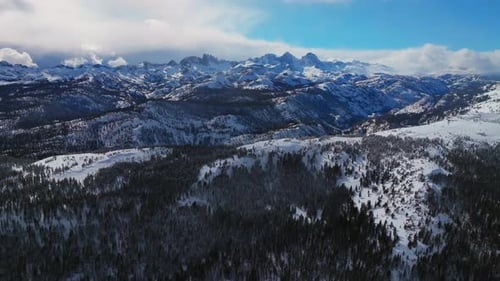 Station de ski de Mammoth Mountain, Californie, panorama des pruches, hiver et printemps, minarets, panorama du sommet, Ritter