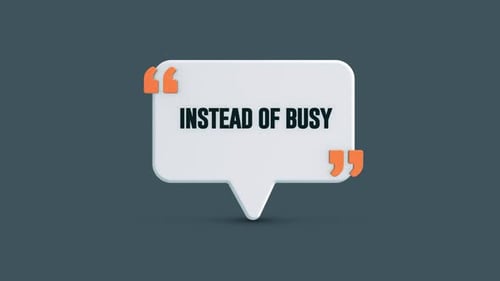 Citation motivante : Concentrez-vous sur la productivité plutôt que sur l'activité