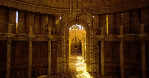 Journey Through Ancient Golden Temple Ruins