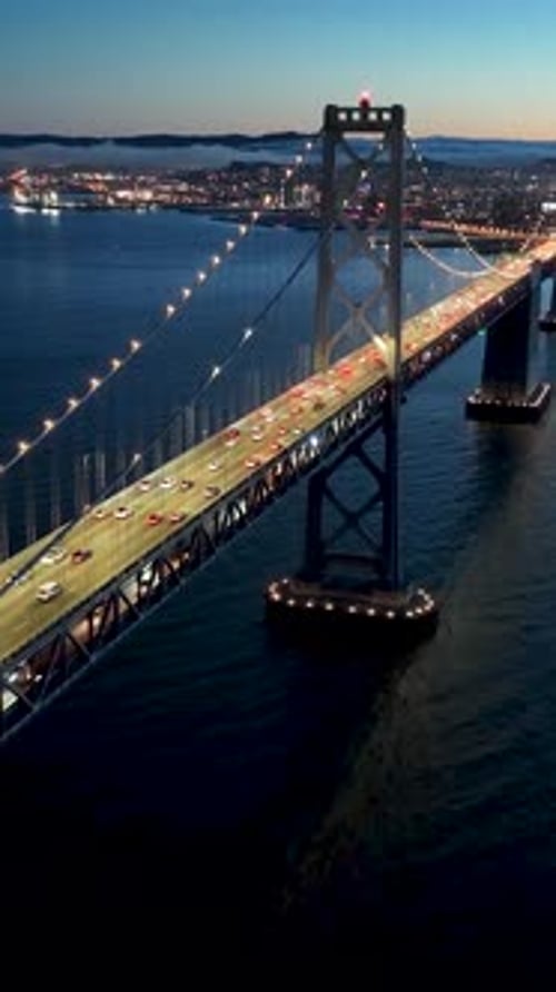 Oakland Bay Bridge At Oakland In California United States.