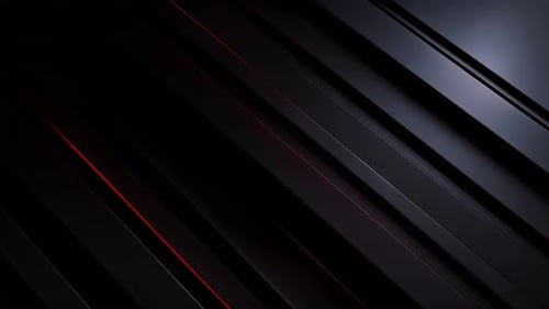 Futuristic Geometric Abstract Moving Background with Glowing Red Lines