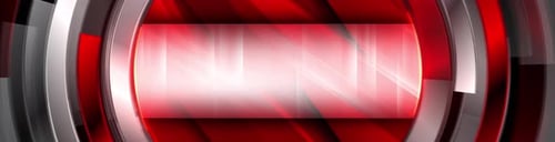 Roter weißer abstrakter Unternehmenskreis für Logo