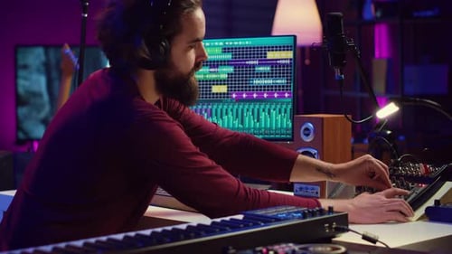 Sound Engineer Operates Recording Equipment and Oversees Audio Performances