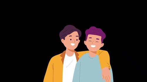 Two Dear Friends Alpha Channel