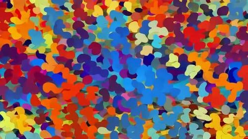 Dynamic Abstract Colorful Fluid Shapes Animation