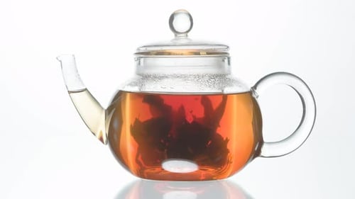 Close up of Tea Brewing in Teapot