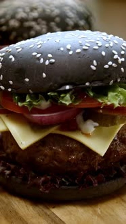 Vertical View Of Burger