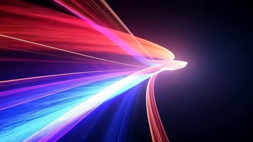 Abstract vibrant light trails