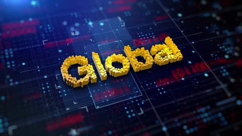 Pixelated Word Global