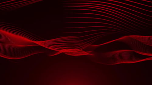 Dynamic Abstract Red Wavy Lines Background Motion