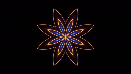 Kaleidoscope Inspired Glow Background