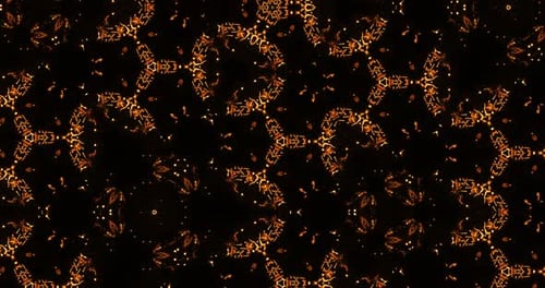 Dynamic Golden Geometric Lines Background Loop