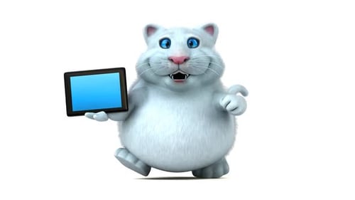 Chat amusant - Animation 3D